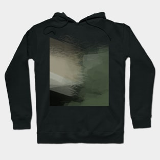 Nature Brown Green Modern Art Abstract Landscape Hoodie